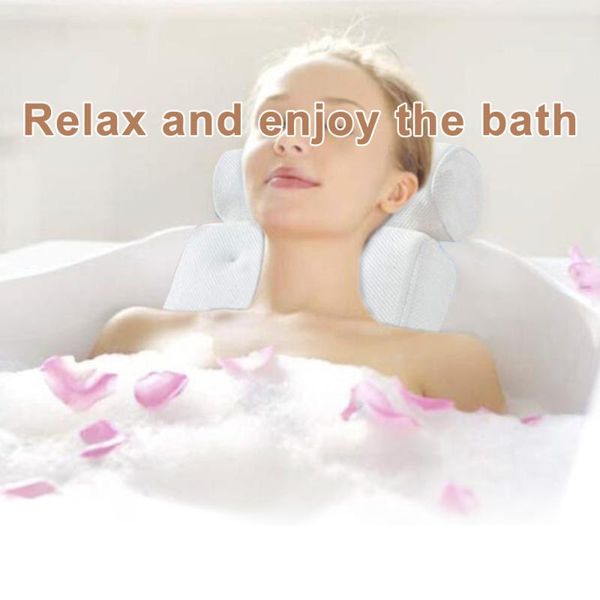 other bath & toilet supplies breathable 3d mesh pillow with suction cups neck and back support for home tub bathroom accersories 2
other bath & toilet supplies breathable 3d mesh pillow with suction cups neck and back support for home tub bathroom accersories 2