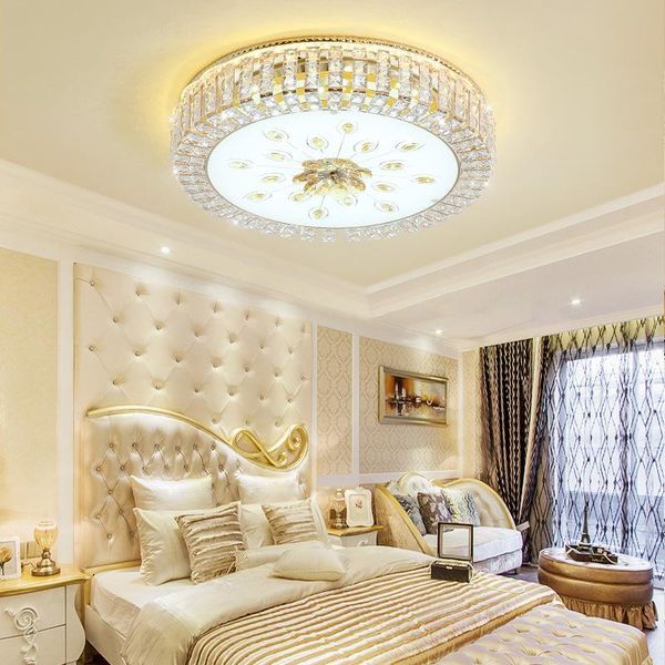 60cm european-style luxury round crystal ceiling lamp for bedroom simple hallway dining room living led night lights
60cm european-style luxury round crystal ceiling lamp for bedroom simple hallway dining room living led night lights