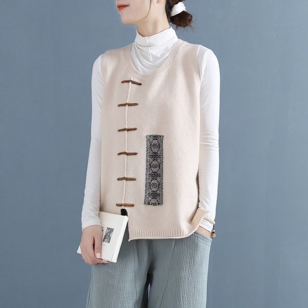 autumn chinese style clothing women vest knitted cheongsam sleevelsss tang suit mandarin collar buttons qipao shirts 11543, Red
autumn chinese style clothing women vest knitted cheongsam sleevelsss tang suit mandarin collar buttons qipao shirts 11543, Red