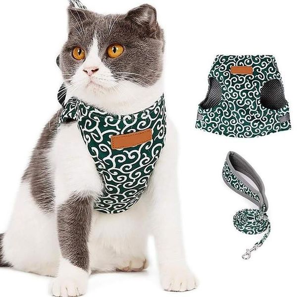 cat collars & leads harnesss and belt set for walking flower printing soft adjustable kitty harness small vest back traction ropes
cat collars & leads harnesss and belt set for walking flower printing soft adjustable kitty harness small vest back traction ropes