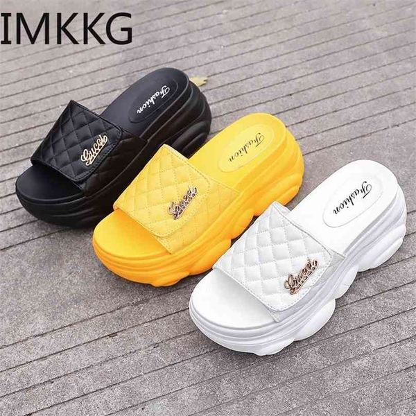 platform high slippers women open toe wedges sandals summer soft slipper indoor outdoor leisure beach shoes black/white/yellow 210708
platform high slippers women open toe wedges sandals summer soft slipper indoor outdoor leisure beach shoes black/white/yellow 210708