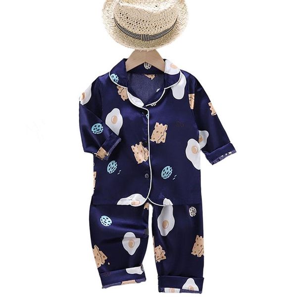 pajamas kids boys girls sets autumn winter print long sleeve +pants 2pcs silk sleepwear baby children nightwear homewear, Blue;red
pajamas kids boys girls sets autumn winter print long sleeve +pants 2pcs silk sleepwear baby children nightwear homewear, Blue;red