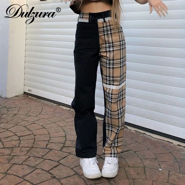 plaid patchwork women high waist wide leg pants loose streetwear casual fashion 2021 summer clothes trousers, Black;white
plaid patchwork women high waist wide leg pants loose streetwear casual fashion 2021 summer clothes trousers, Black;white