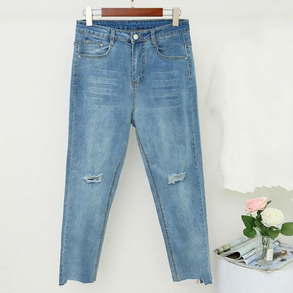 women's jeans spring autumn vintage high waist womens ripped holes harem ankle-length pants loose cowboy plu size, Blue
women's jeans spring autumn vintage high waist womens ripped holes harem ankle-length pants loose cowboy plu size, Blue