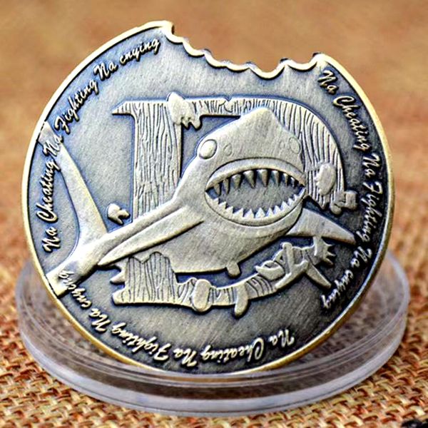 50pcs non magnetic shark relief medal painted metal commemorative coin craft custom collectibles lucky badge gift
50pcs non magnetic shark relief medal painted metal commemorative coin craft custom collectibles lucky badge gift