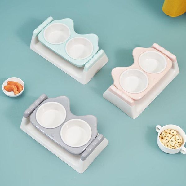 pet bowl dog cat double bowls with raised stand water feeder 15° tilted drinking dispenser puppy kitten feed supplies & feeders
pet bowl dog cat double bowls with raised stand water feeder 15° tilted drinking dispenser puppy kitten feed supplies & feeders