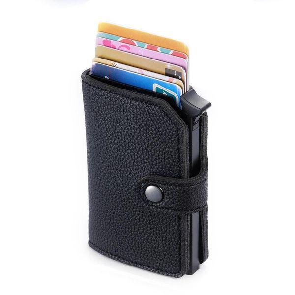 card holders 2021 casual holder hasp smart id metall anti rfid aluminium box wallet mini men and women black business case, Brown;gray
card holders 2021 casual holder hasp smart id metall anti rfid aluminium box wallet mini men and women black business case, Brown;gray