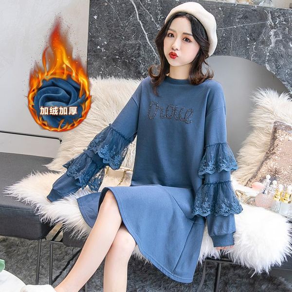 maternity clothes 2021 winter style hoodie brushed and thick pregnant women dress online celebrity loose-fit dresses, White
maternity clothes 2021 winter style hoodie brushed and thick pregnant women dress online celebrity loose-fit dresses, White