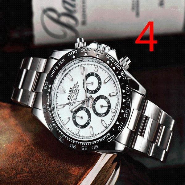 wristwatches fashion men's luxury designer watch quartz classic black steel band calendar business brand gifts 027, Slivery;brown 
wristwatches fashion men's luxury designer watch quartz classic black steel band calendar business brand gifts 027, Slivery;brown