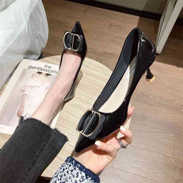 2021 spring new french girls' high heels women thin heel pointed professional versatile temperament single shoes women shoes, Black
2021 spring new french girls' high heels women thin heel pointed professional versatile temperament single shoes women shoes, Black