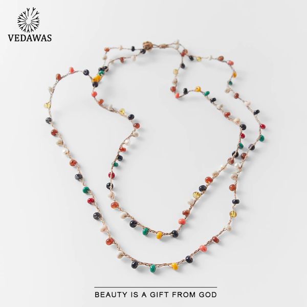 vedawas 2021 est za long beads for women boho colorful woven jute collar choker necklace holiday jewelry party gift, Silver
vedawas 2021 est za long beads for women boho colorful woven jute collar choker necklace holiday jewelry party gift, Silver