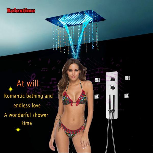 crystal pendant bluetooth music led shower head torneira banheiro bathroom set thermostatic concealed panel massage jets sets
crystal pendant bluetooth music led shower head torneira banheiro bathroom set thermostatic concealed panel massage jets sets