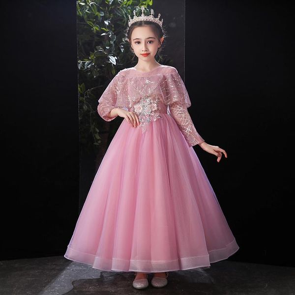 girl's dresses flower girl dress illusion appliques sequined o-neck luxury embroidery princess floor-length tulle lace full kid party g, Red;yellow
girl's dresses flower girl dress illusion appliques sequined o-neck luxury embroidery princess floor-length tulle lace full kid party g, Red;yellow