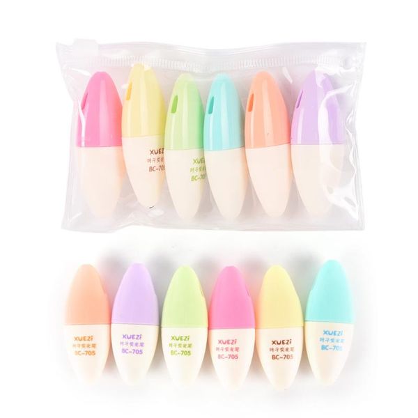 highlighters peerless durable 6 pcs/lot candy color mini highlighter pen marker pens kawaii stationery material writing school supplies, Black;red
highlighters peerless durable 6 pcs/lot candy color mini highlighter pen marker pens kawaii stationery material writing school supplies, Black;red