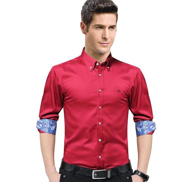 men's casual shirts dudalinas male shirt 100% cotton brand mens long sleeve 2021 slim fit plus size fight color men clothes, White;black
men's casual shirts dudalinas male shirt 100% cotton brand mens long sleeve 2021 slim fit plus size fight color men clothes, White;black