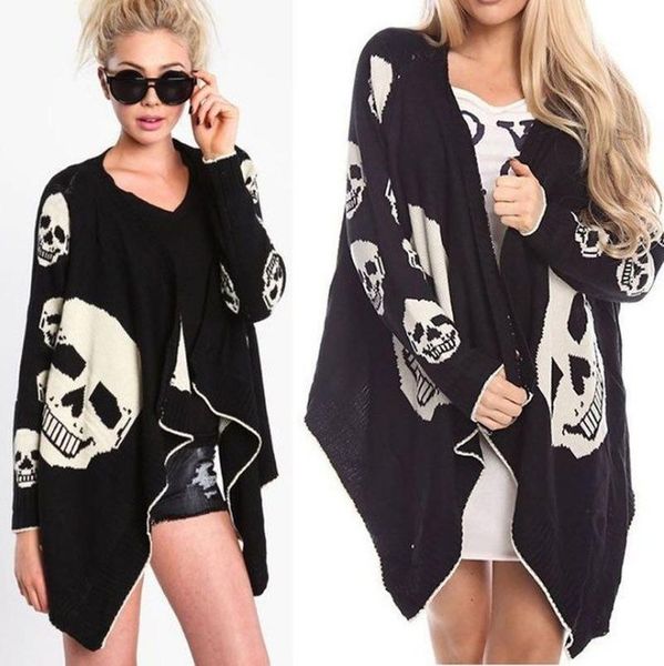 plus size long coat women spring fall goth ropa printed skull cardigan gothic hip black punk style thin jacket women's jackets, Black;brown
plus size long coat women spring fall goth ropa printed skull cardigan gothic hip black punk style thin jacket women's jackets, Black;brown