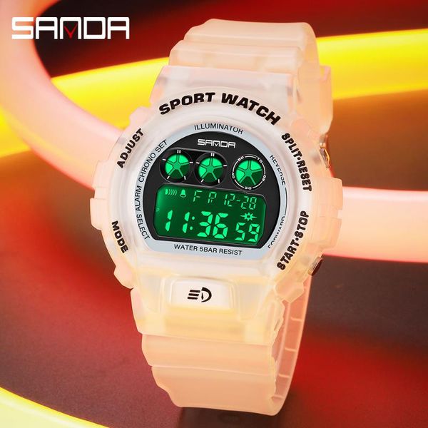 wristwatches sanda fashion brand men's waterproof watch analog digital led ladies electronic clock luminous sports, Slivery;brown
wristwatches sanda fashion brand men's waterproof watch analog digital led ladies electronic clock luminous sports, Slivery;brown