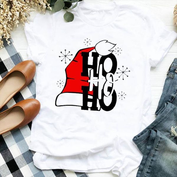 merry christmas hat ho print mens and women short sleeve o neck loose summer tee camisetas mujer, White;black
merry christmas hat ho print mens and women short sleeve o neck loose summer tee camisetas mujer, White;black