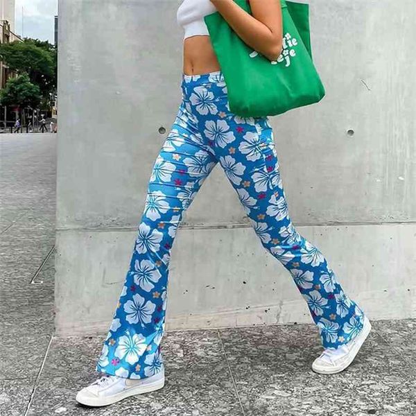 summer women's casual flower print high-waist flared pants 210430, Black;white
summer women's casual flower print high-waist flared pants 210430, Black;white