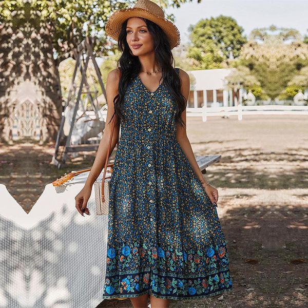 casual dresses spring print tank dress women 2021 v neck summer spaghetti strap ladies long high wasit a line floral, Black;gray
casual dresses spring print tank dress women 2021 v neck summer spaghetti strap ladies long high wasit a line floral, Black;gray
