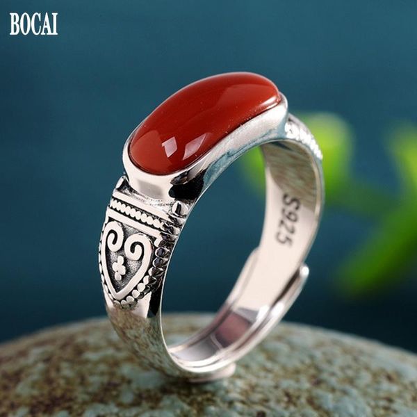 cluster rings bocai s925 pure silver accessories red agate corundum ring simple and generous opening fashion woman, Golden;silver
cluster rings bocai s925 pure silver accessories red agate corundum ring simple and generous opening fashion woman, Golden;silver