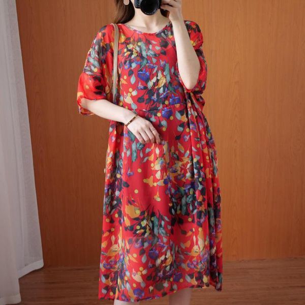 johnature summer korean retro print o-neck short sleeve fashion plus size dress and comfortable suspender two piece set 210521, Black;gray
johnature summer korean retro print o-neck short sleeve fashion plus size dress and comfortable suspender two piece set 210521, Black;gray