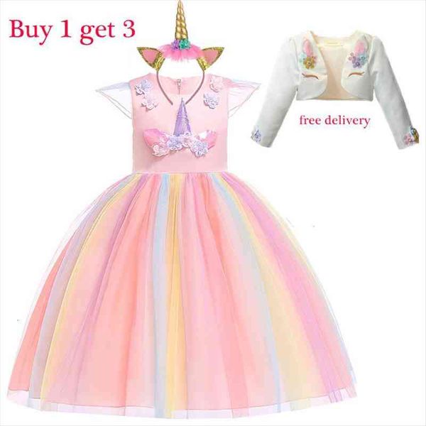 christmas for girls in girl dress easter unicorn party costumes children 3 pieces clothes elegant princess 2 9 10 years, Red;yellow
christmas for girls in girl dress easter unicorn party costumes children 3 pieces clothes elegant princess 2 9 10 years, Red;yellow