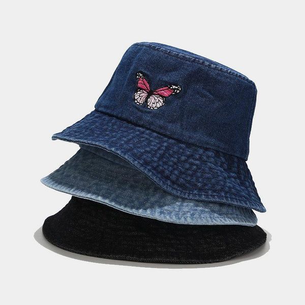 butterfly embroidery washed denim bucket hats fashion bob caps hip hop gorros men women panama cap wide brim, Blue;gray
butterfly embroidery washed denim bucket hats fashion bob caps hip hop gorros men women panama cap wide brim, Blue;gray