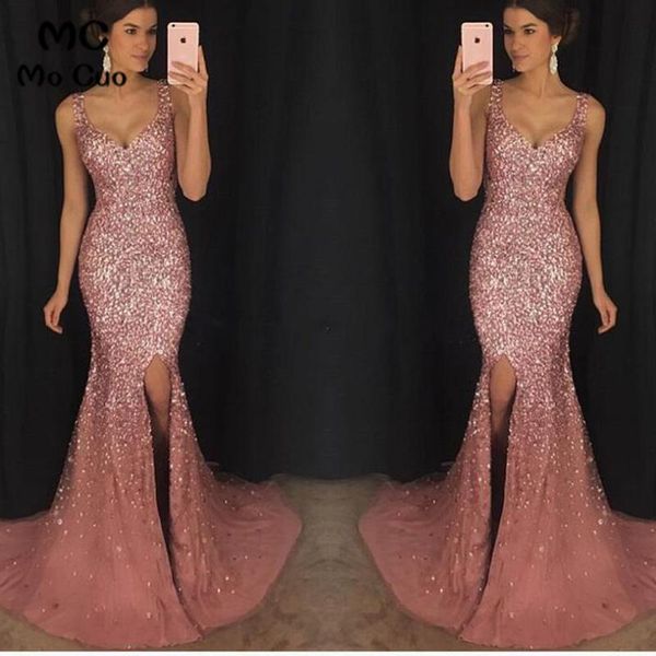 party dresses 2021 luxuries mermaid prom long with crystals beaded vestido longo front slit tulle formal evening dress, White;black
party dresses 2021 luxuries mermaid prom long with crystals beaded vestido longo front slit tulle formal evening dress, White;black