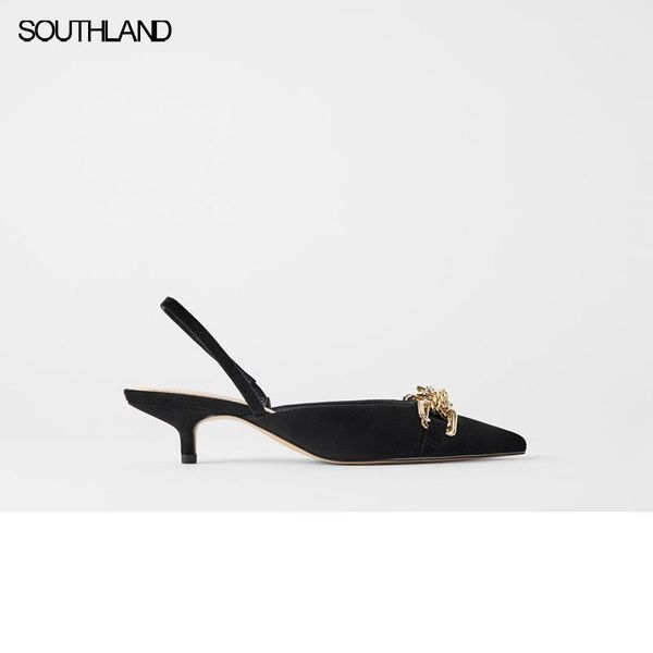 dress shoes southland coherer chain women pointed toe thin heel slingbacks, Black
dress shoes southland coherer chain women pointed toe thin heel slingbacks, Black