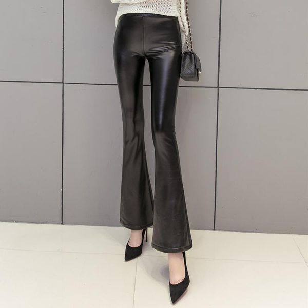 women's pants & capris 2021 fashion autumn winter warm women female pu leather velvet trousers elastic pencil skinny tight flare, Black;white
women's pants & capris 2021 fashion autumn winter warm women female pu leather velvet trousers elastic pencil skinny tight flare, Black;white