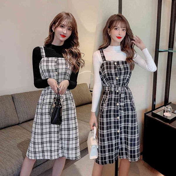 two piece dress autumn and winter s-2xl women's wool clothing plaid temperament waistband dress solid sweater set of two pieces urq1, White
two piece dress autumn and winter s-2xl women's wool clothing plaid temperament waistband dress solid sweater set of two pieces urq1, White