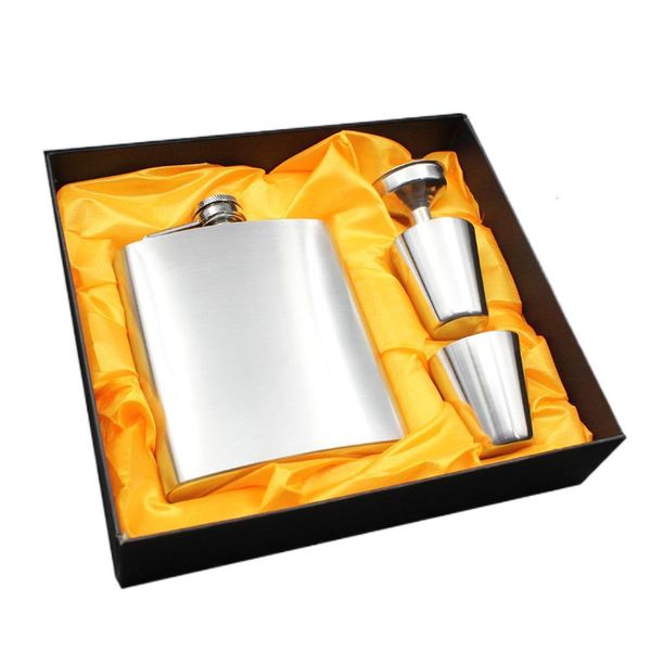 flask flagon portable stainless steel wine pot 7oz small high-end set cup funnel bottle gift box
flask flagon portable stainless steel wine pot 7oz small high-end set cup funnel bottle gift box