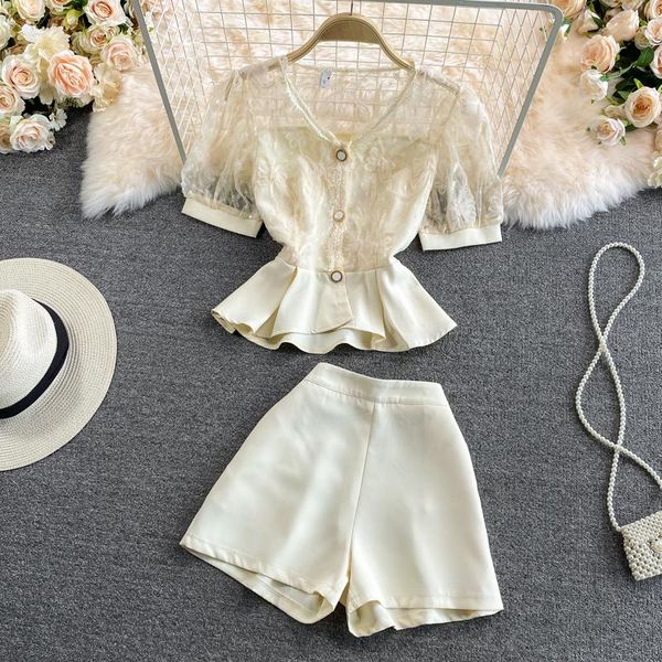 women's tracksuits fashion shorts sets two piece set women lace + uniform ensemble femme outfit ropa mujer verano 2021 suit costume, Gray
women's tracksuits fashion shorts sets two piece set women lace + uniform ensemble femme outfit ropa mujer verano 2021 suit costume, Gray