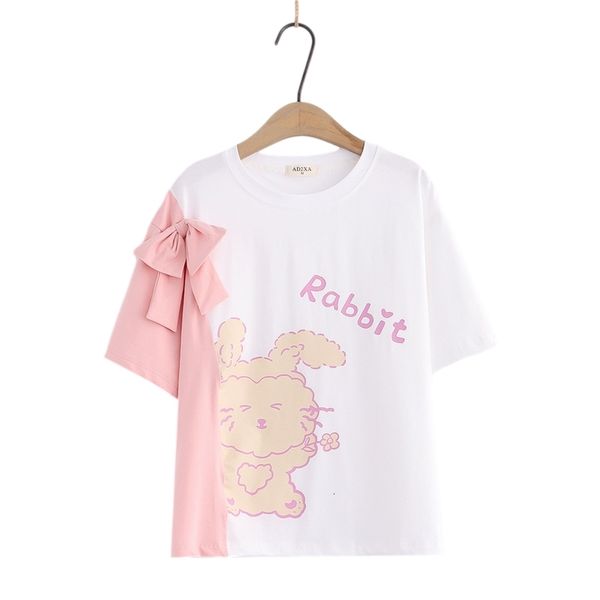 women's t-shirt summer cute bunny graphic tee shirt girls kawaii t shirts japan fashion casual sweet loose funny rabbit print, White
women's t-shirt summer cute bunny graphic tee shirt girls kawaii t shirts japan fashion casual sweet loose funny rabbit print, White