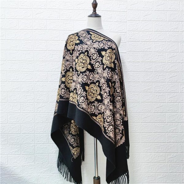 scarves winter women thicken embroidery cashmere scarf warm pashmina blanket shawls soft long female tassel foulard wraps, Blue;gray
scarves winter women thicken embroidery cashmere scarf warm pashmina blanket shawls soft long female tassel foulard wraps, Blue;gray