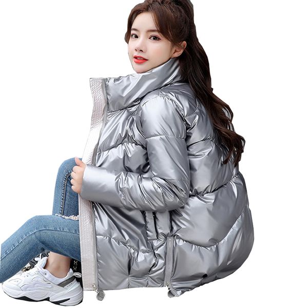 winter short women 2021 style clothes korean loose cotton coat stand collar small padded jacket, Black;red
winter short women 2021 style clothes korean loose cotton coat stand collar small padded jacket, Black;red