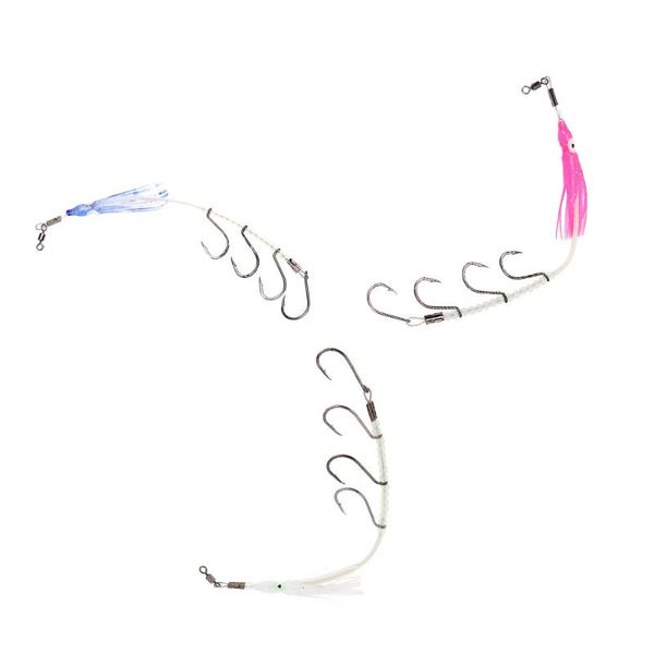 fishing hooks 1pcs 8# 9# 10# fishhook stainless steel hook jig with 4 tackle red/blue/white
fishing hooks 1pcs 8# 9# 10# fishhook stainless steel hook jig with 4 tackle red/blue/white