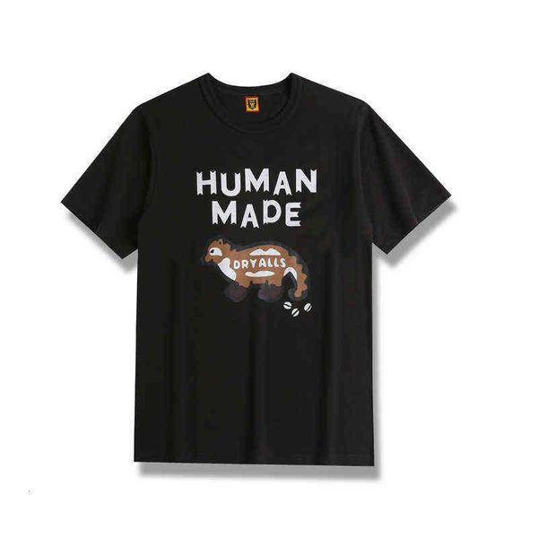 2022 summer fashion brand civet cat human made letter printed large short sleeve t-shirt, White;black
2022 summer fashion brand civet cat human made letter printed large short sleeve t-shirt, White;black