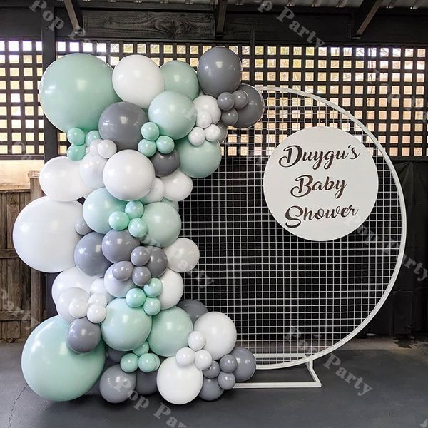 103pcs pastel macaroon mint white balloons garland arch kit grey ballons wedding birthday baby shower party decoration
103pcs pastel macaroon mint white balloons garland arch kit grey ballons wedding birthday baby shower party decoration