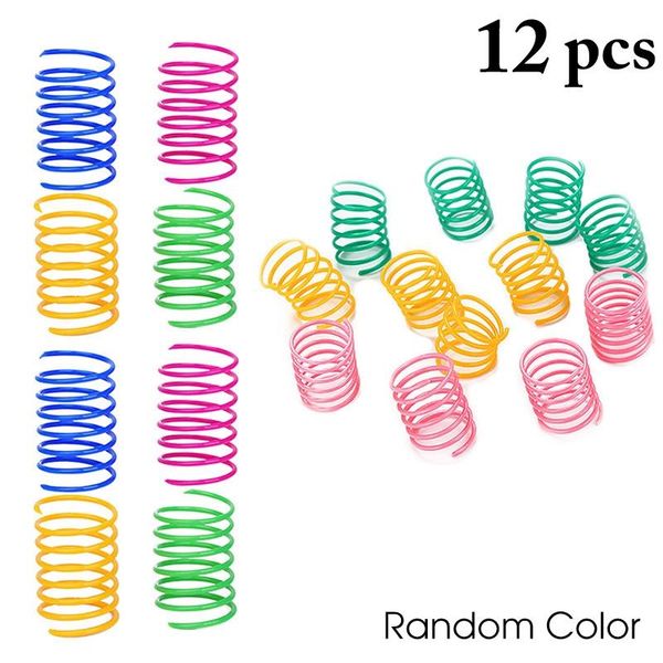 cat toys 12pcs spring toy plastic flexible coil spiral kitten interactive chewing pet training
cat toys 12pcs spring toy plastic flexible coil spiral kitten interactive chewing pet training