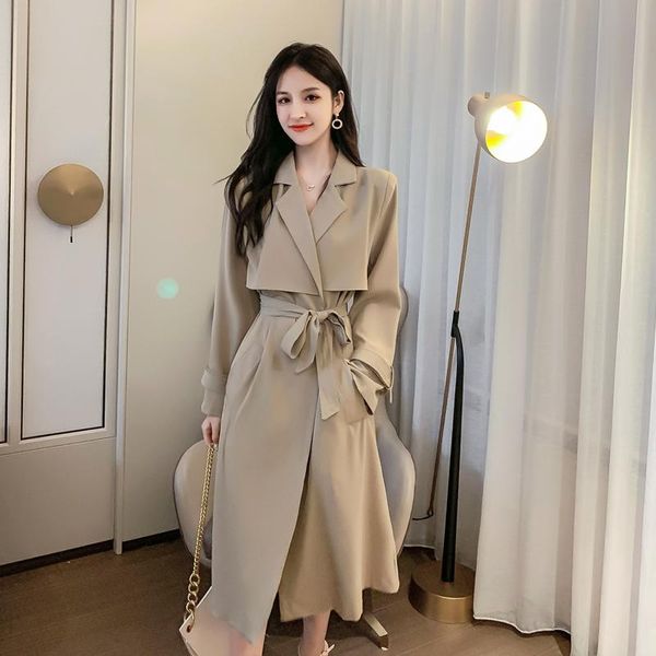 women's trench coats elegant korean women coat loose brown long overcoat vintage casual manteau femme autumn fashion clothing mm60wfy, Tan;black
women's trench coats elegant korean women coat loose brown long overcoat vintage casual manteau femme autumn fashion clothing mm60wfy, Tan;black