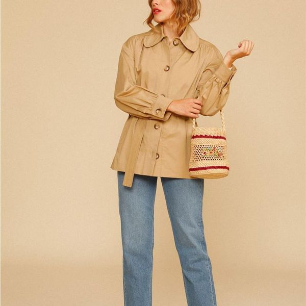 women's trench coats women single breasted short windbreaker coat long sleeve 2021 ladies turn-down collar jacket outwear with sashes, Tan;black
women's trench coats women single breasted short windbreaker coat long sleeve 2021 ladies turn-down collar jacket outwear with sashes, Tan;black