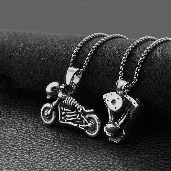 fashion titanium steel retro punk mechanized pendant skull hip hop street jewelry necklaces, Silver
fashion titanium steel retro punk mechanized pendant skull hip hop street jewelry necklaces, Silver