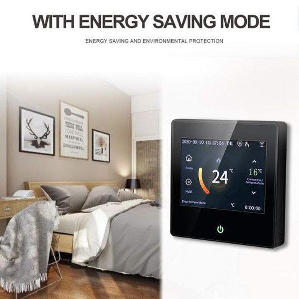 smart home control wifi thermostat electric floor heating wall hanging boiler lcd touch temperature remote for alexa
smart home control wifi thermostat electric floor heating wall hanging boiler lcd touch temperature remote for alexa