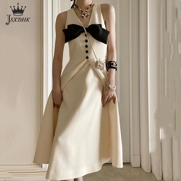 casual dresses french retro temperament midi dress luxury elegant high-quality party 2021 fashion bow princess vestidos, Black;gray
casual dresses french retro temperament midi dress luxury elegant high-quality party 2021 fashion bow princess vestidos, Black;gray