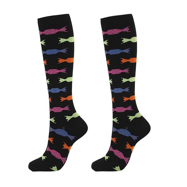 sports socks outdoor compression women men knee high/long printed polyester nylon hosiery footwear accessories long, Black
sports socks outdoor compression women men knee high/long printed polyester nylon hosiery footwear accessories long, Black