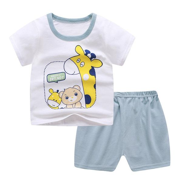 clothing sets zwf947 summer baby boys girls cartoon t shirt + shorts set clothes kids cute 2pcs children pajamas, White
clothing sets zwf947 summer baby boys girls cartoon t shirt + shorts set clothes kids cute 2pcs children pajamas, White