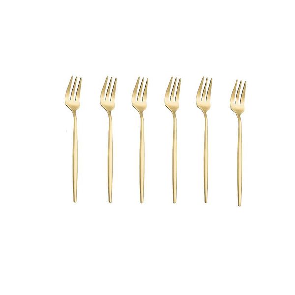 dinnerware sets 6 pc cutlery set gold stainless steel fork tea black forks flatware kitchen
dinnerware sets 6 pc cutlery set gold stainless steel fork tea black forks flatware kitchen
