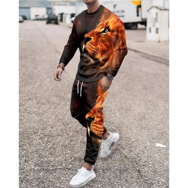 3d printing men's tiger pattern casual wear suit long-sleeved trousers comfortable slim fit fashion fit daily travel street style worko, Gray
3d printing men's tiger pattern casual wear suit long-sleeved trousers comfortable slim fit fashion fit daily travel street style worko, Gray